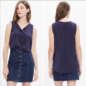 Madewell Silk Top, 100% Silk, XXS